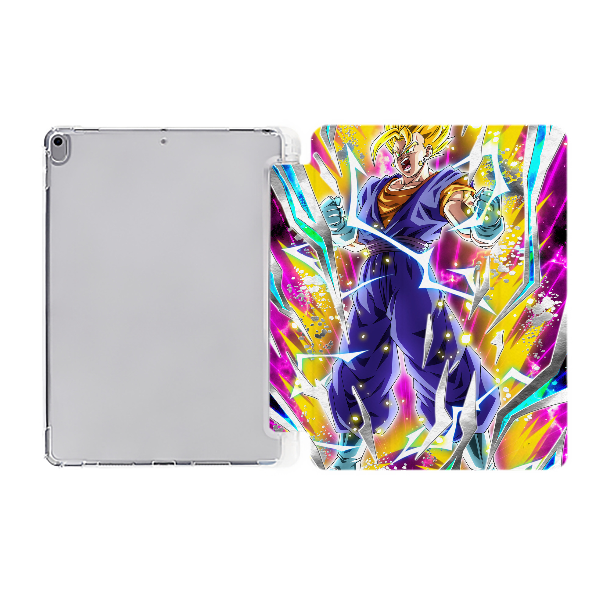 （画像用） ドラゴンボール DRAGON BALL IPad ケース ペン収納付き 三つ折りスタンド PUレザー×シリコン 対応機種9.5/10.5/10.9インチ